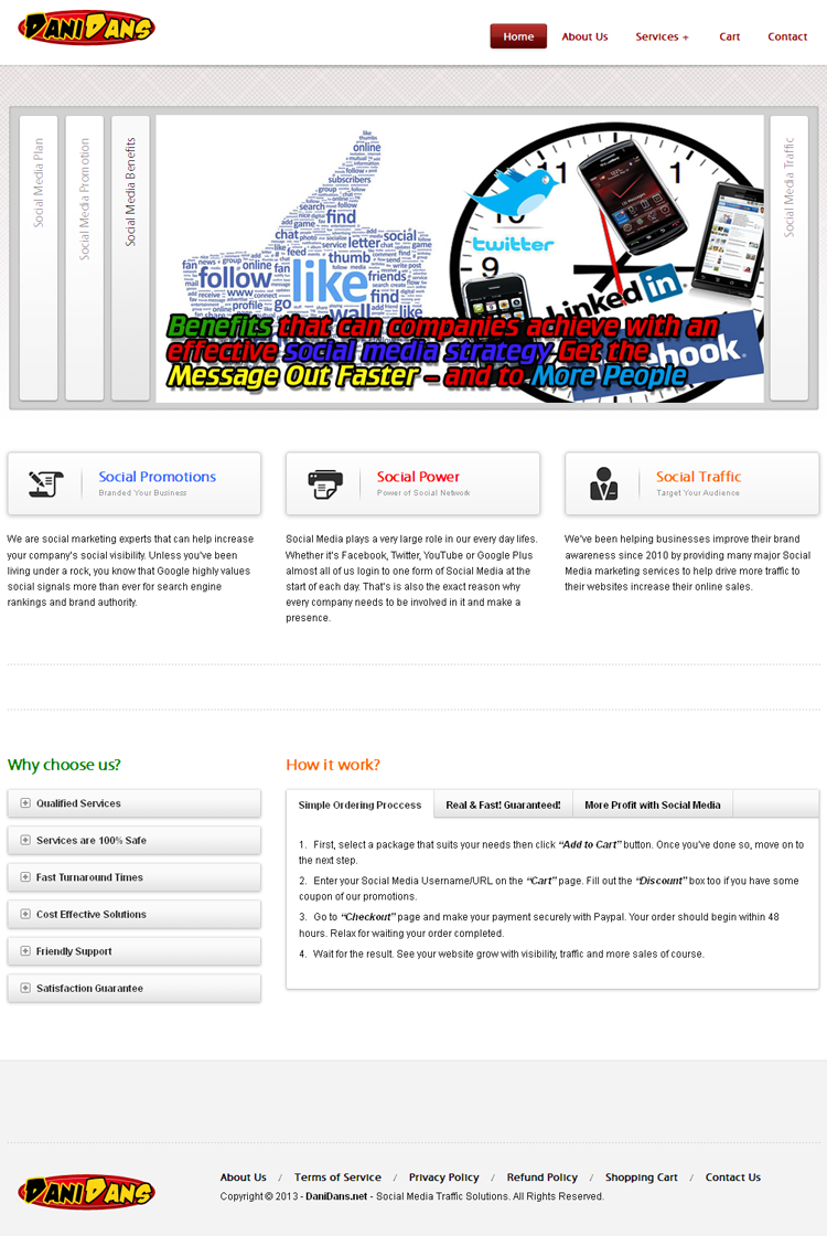 build professional turnkey social media business website