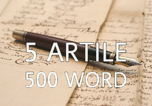 write 5 article original quality up to 500 word web blog content seo business marketing online etc
