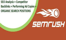 Get competititors reports vis SEMRUSH