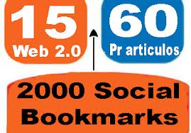 Create 70 PR3-PR8 SEO Web 2 Link Wheel and 2000 Social Bookmarks for created Web 2 as tier 2 Links