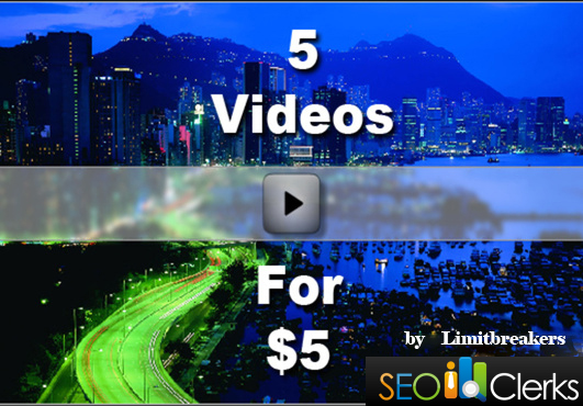create 5 different slideshow videos