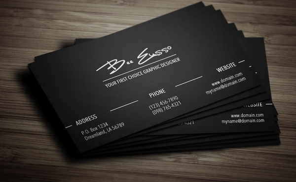  be your personal graphic designer to create an Elegant, Sophisticated and Professional business cards..@