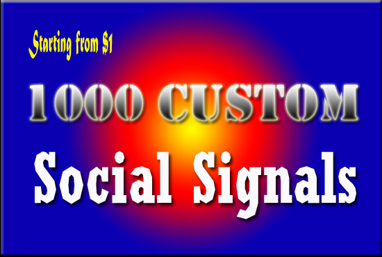 1000 Top Custom Social Signals from PR9 Sites