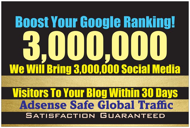 drive 3 million real visitors to your website within ...