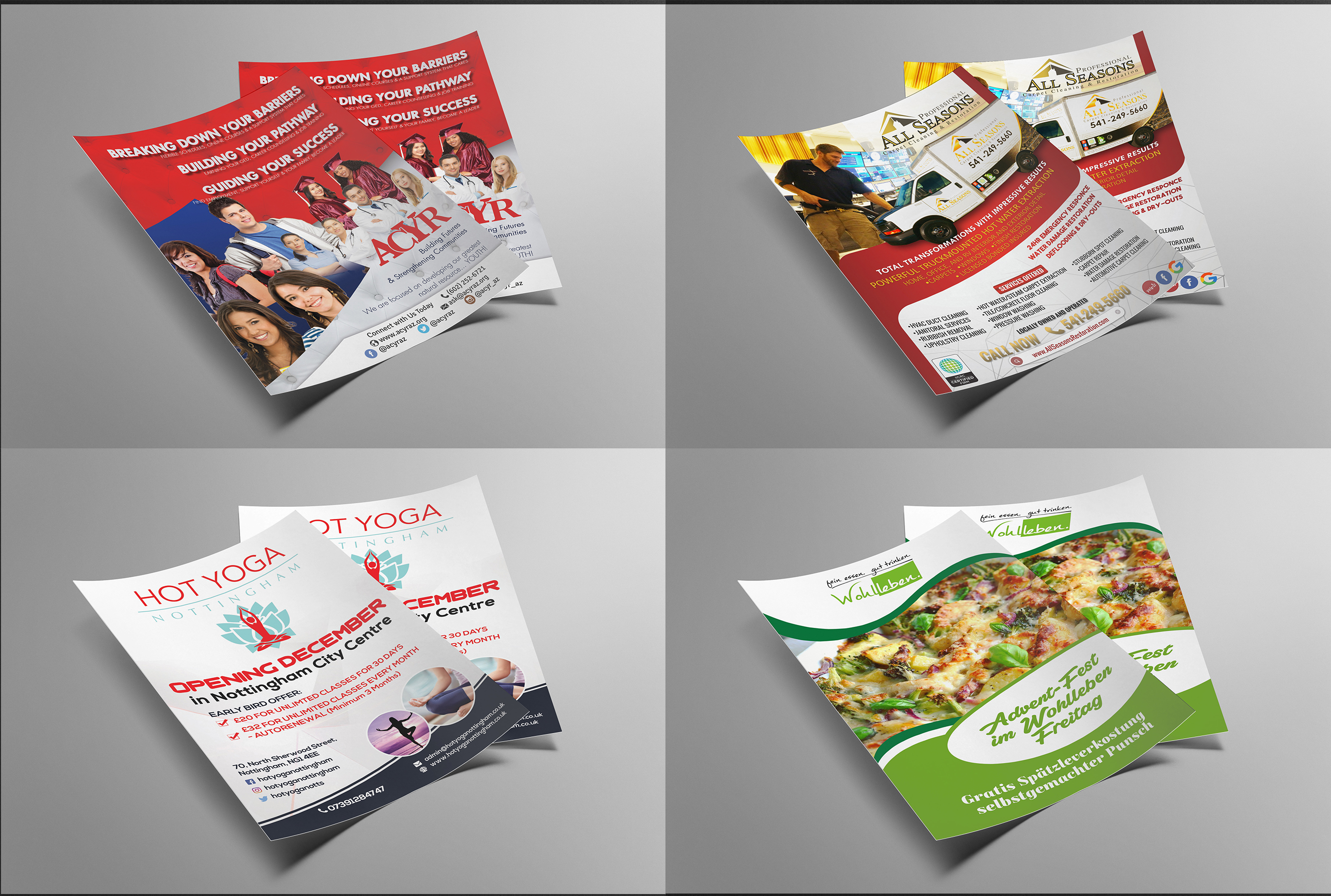 Flyer design, logo , banners , and business cards design 