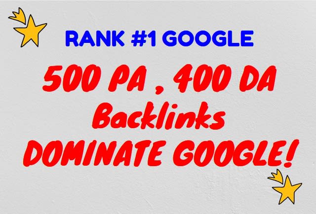 boost your rankings high pa links, high da backlinks