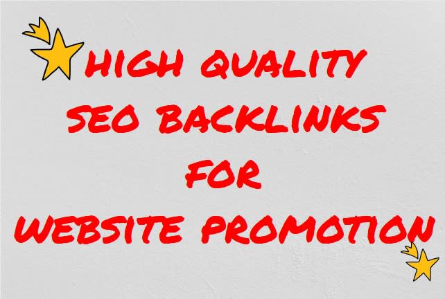  build high quality SEO backlinks for website promotion