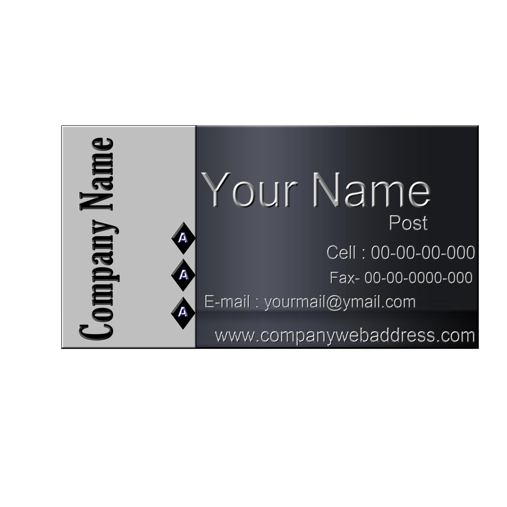 design an awesome professional looking business 3 card 