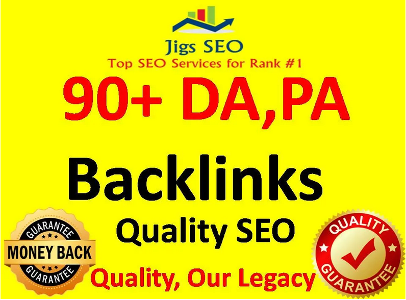 create high pr, da, pa backlinks for rank first on go...