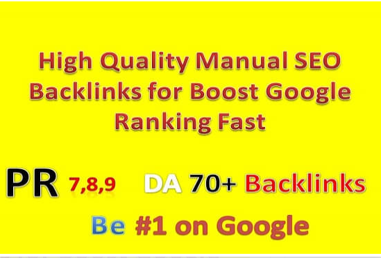 boost your google ranking with manual backlinks on high quality site 