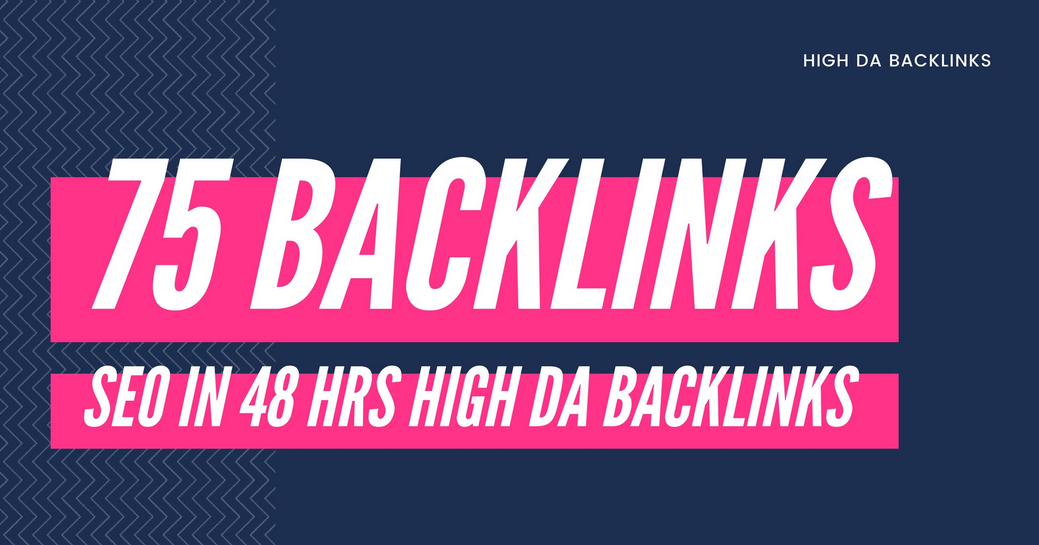 create 75 high da backlink for SEO