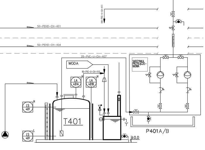 Draw a P&id (piping and instrumentation diagram  / drawing)