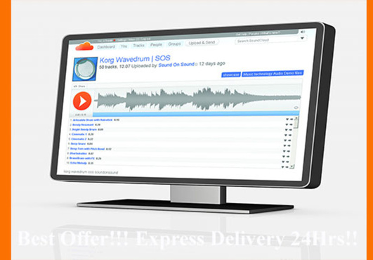 ***give SOUNDCLOUD 50 timed comments+50 followers+50 favorites