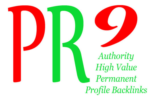 create 10 PR9 DoFollow high value authority profile backlinks from different PR 9 domains Panda Penguin Friendly with Anchor Text !!!
