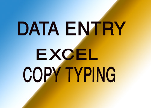 Professional Data Entry work and Copy Paste Typing Work