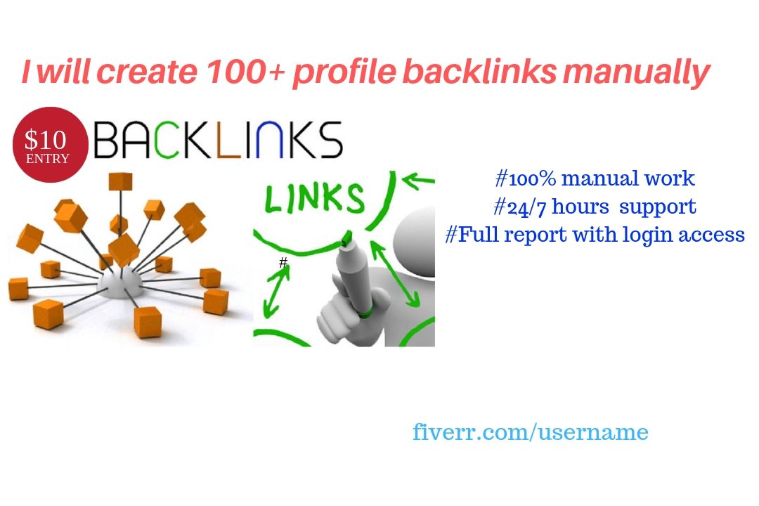 Provide 100 High Da Authority Profile Backlinks Manua...