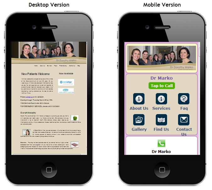 create a mobile website compatible with all smartphones and tablets for your business