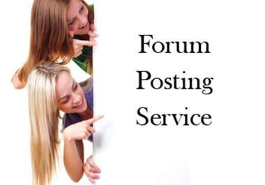 maNUALLY make 10 dofollow, very effective quality forum posts/comments backlinks for your website