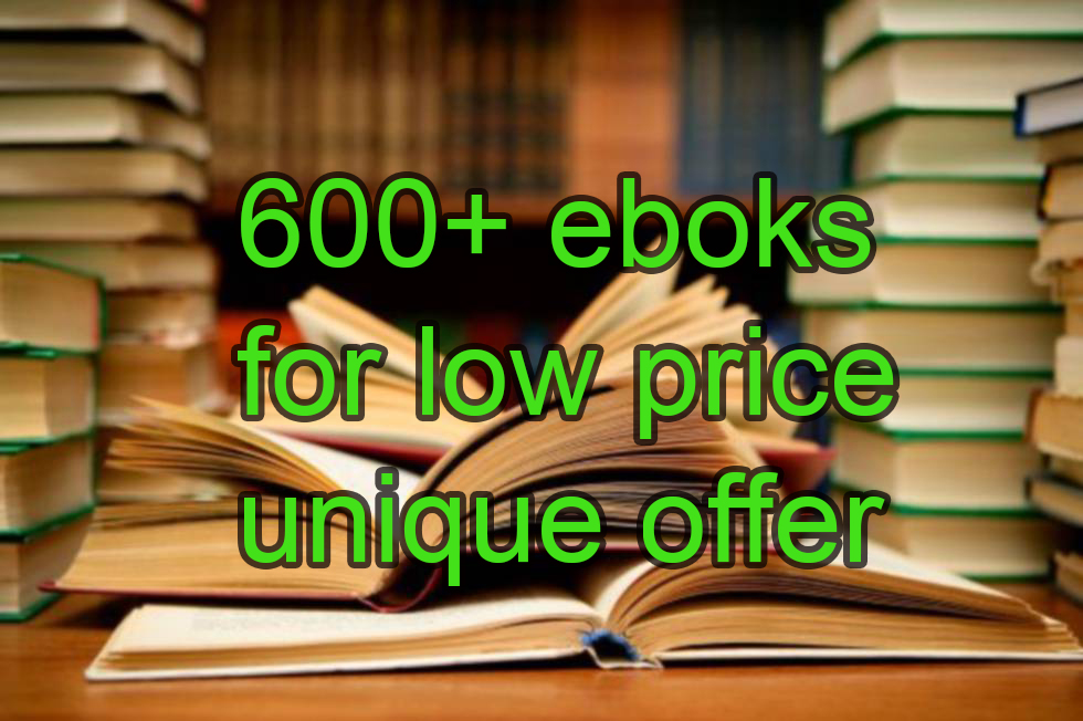 Pack of more than 600 digital books on financial education