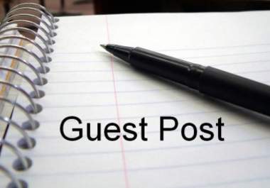do Guest Post on 7 Tech blogs with one backlink from each site..@