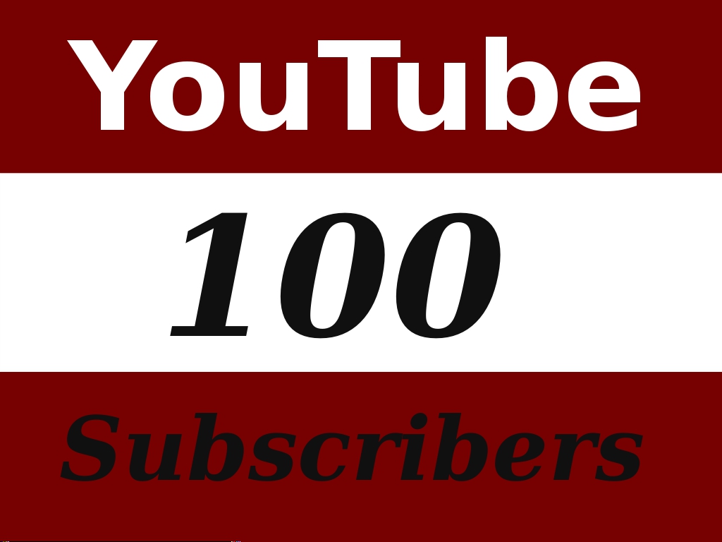 Give you 100 Guaranteed Real Human Youtube Subscribers