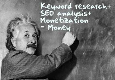 do keyword research on any niche with emd check AND a report on the seo competition of the top ten websites