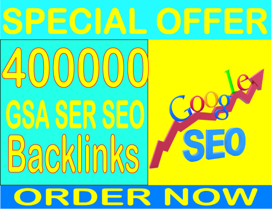 ﻿1st page Powerful SEO- 400,000 Authority Quality GSA SER Verified Backlinks increase your ranking in Google search results
