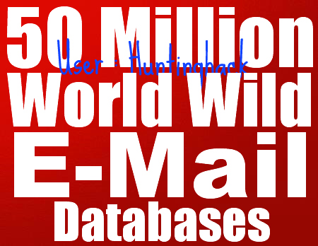Give You 50 Million E-Mails Database of UK,India,Canada,Australia