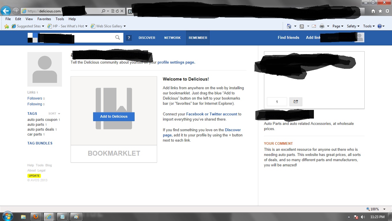 manually submit your website to 14 PR7+ social bookmarking sites