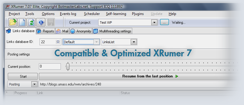 provide you WORKING SCRAPEBOX + XRUMER 7 for unlimited time