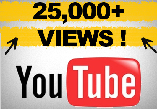 give 25,000 fast youtube views in 24 hours Buy 2 get 1 FREE!!~~!!