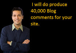 make 40,000 blog comment backlinks.........