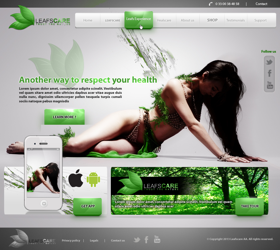 do a Quality Webdesign in PSD Format