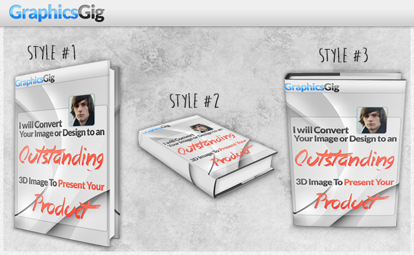 convert your 2D flat design into an professional 3D Book in Hard Cover