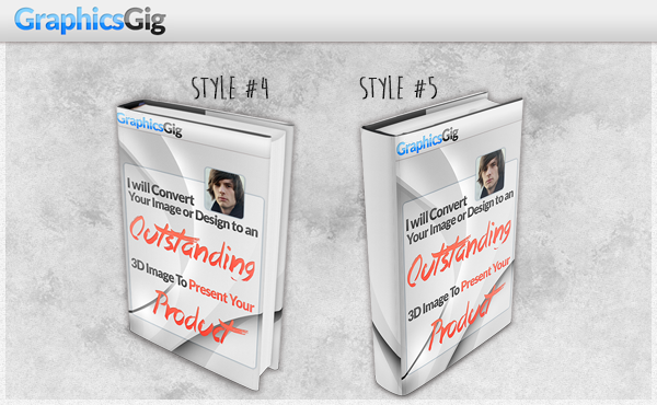 convert your 2D flat design into an professional 3D Book in Hard Cover