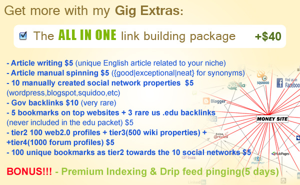 give you linkbuilding for your website