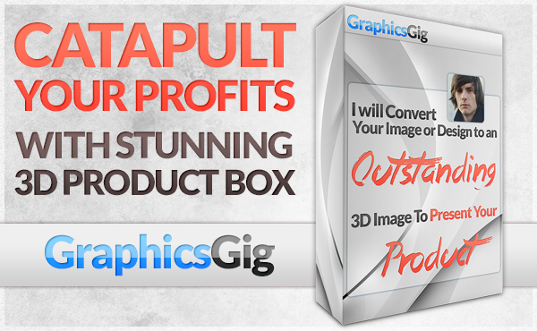 convert your 2D flat design into an professional 3D Product Box