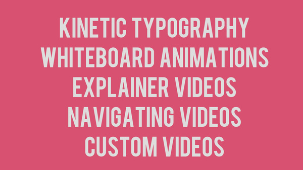 make a short KINETIC typography video................