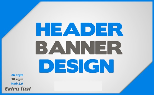 design a great HEADER or banner for your website with high quality 