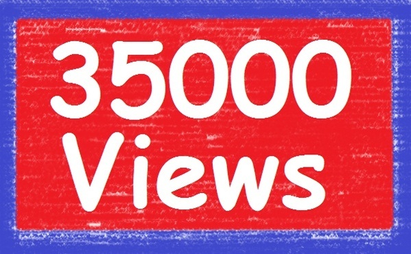 give you gua ranteed 35,000 yo utube views to your youtube video, all views deliver within 96 hours