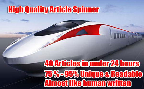spin 40 articles in less then 24 hours and make them 75 to 95 percent unique and readable