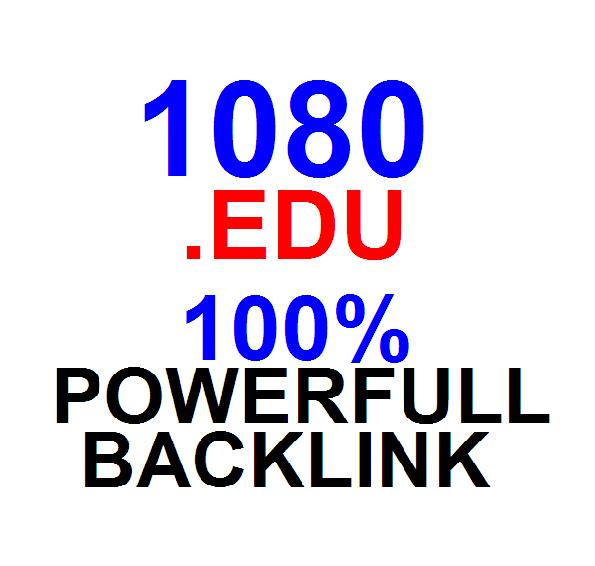 create 1080 EDU backlink different domain with permanent wiki backlink for your website seo backlink