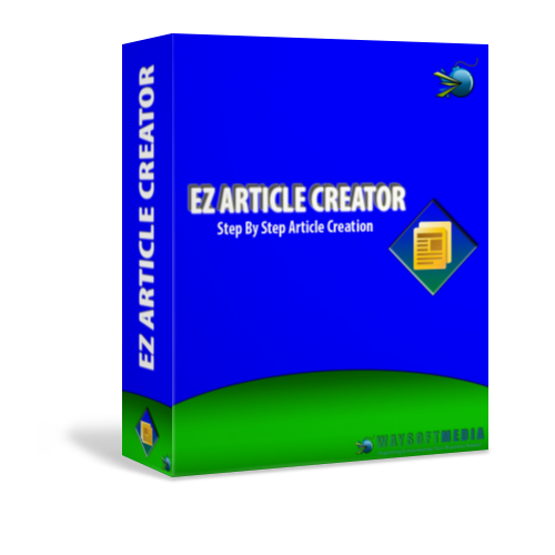 give EZ Article Creator software