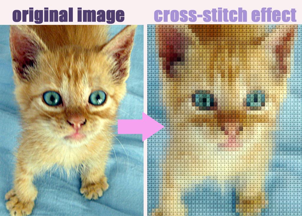 create a cross stitch image with your photo or image