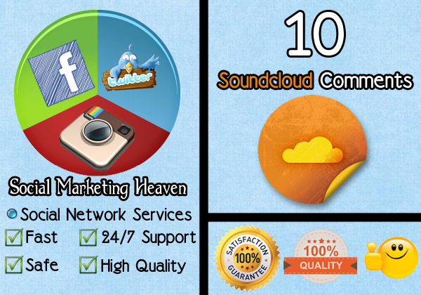 deliver 10 soundcloud comments in less THAN 24 hours