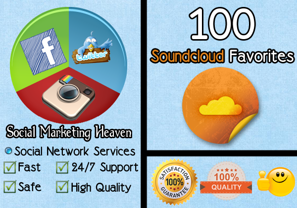 deliver 100 soundcloud favorites to your track in LESS than 24 hours