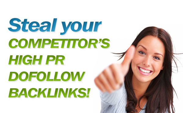 get list of 3 competitors DoFollow PR backlinks