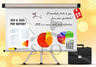 write a complete 30 page indepth SEO and sem report for your website