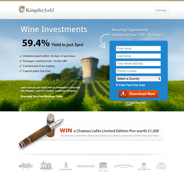 make your web site landing page only