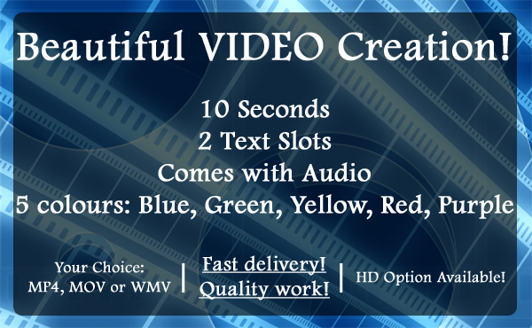 create a beautiful intro VIDEO